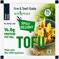 SoyRoyale Green Chilly Tofu – High Protein Vegan Tofu | Green Chilli Flavor (200g)